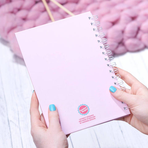 Oakdene Designs Notebooks Personalised Knitting Planner Notebook