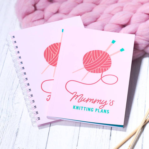 Oakdene Designs Notebooks Personalised Knitting Planner Notebook