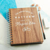 Oakdene Designs Notebooks Personalised 'Magical Bike' Walnut Notebook