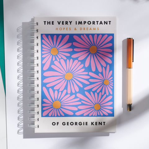 Oakdene Designs Notebooks Personalised Matisse Style Floral Notebook