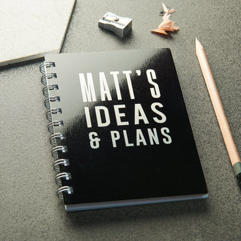 Oakdene Designs Notebooks Personalised Metal Ideas And Plans Pocket Notebook