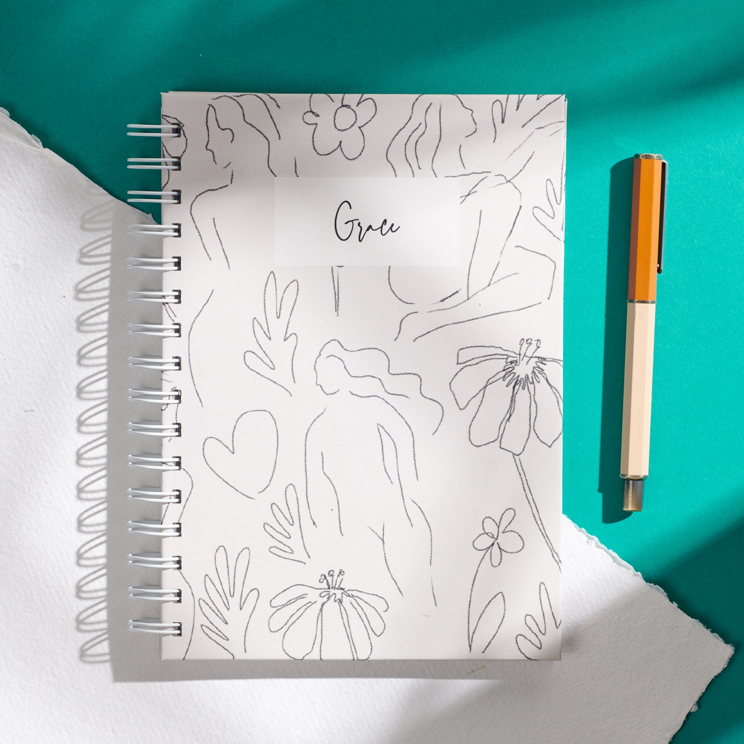 Oakdene Designs Notebooks Personalised Minimalist Style Notebook