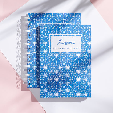 Oakdene Designs Notebooks Personalised Moroccan Tiled Notebook