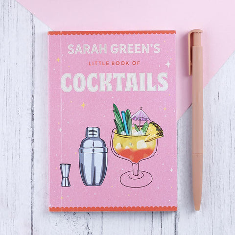 Oakdene Designs Notebooks Personalised Pocket Cocktail Book