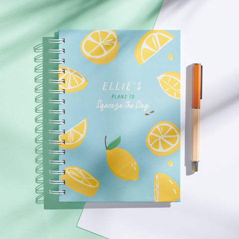 Oakdene Designs Notebooks Personalised Squeeze the Day Notebook