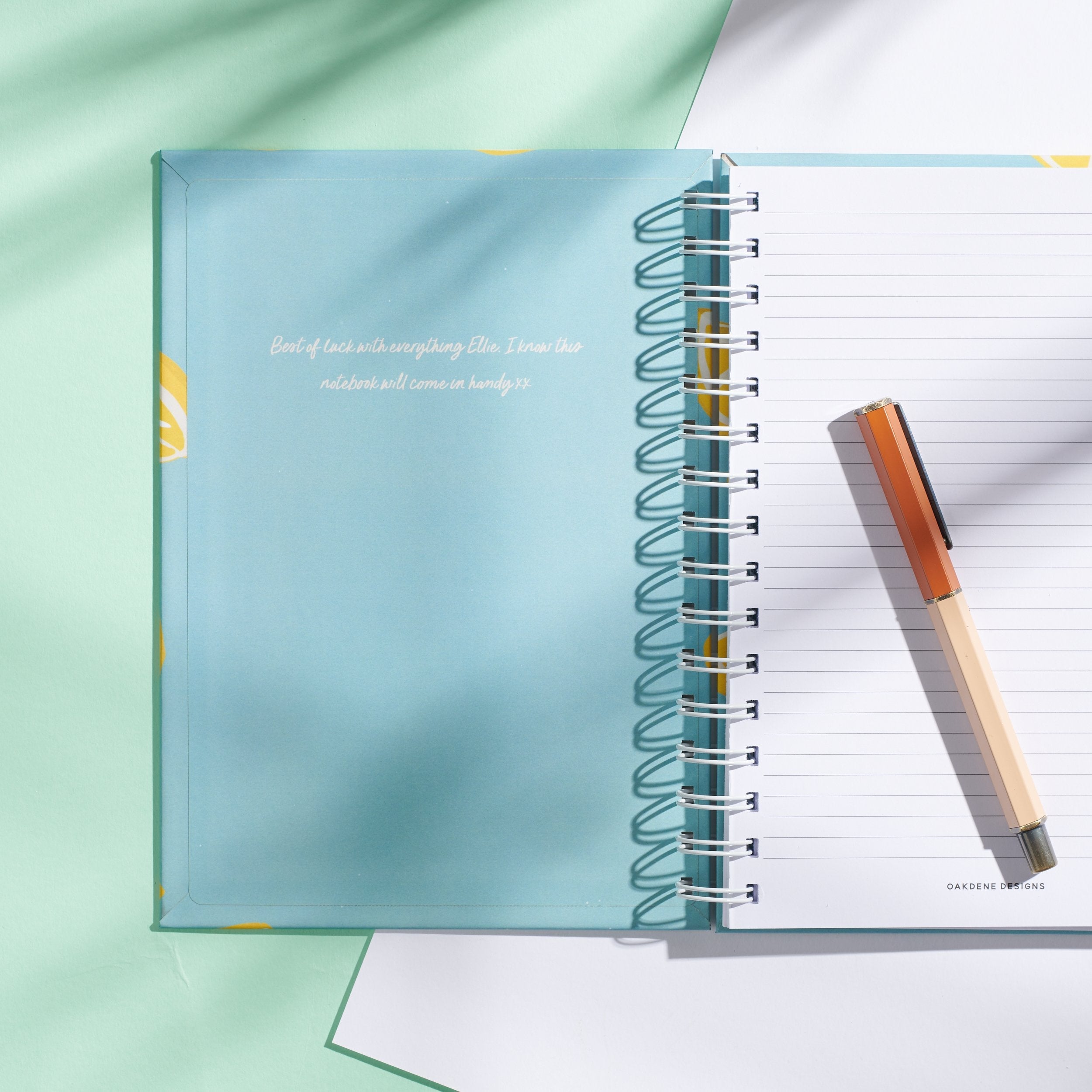 Oakdene Designs Notebooks Personalised Squeeze the Day Notebook