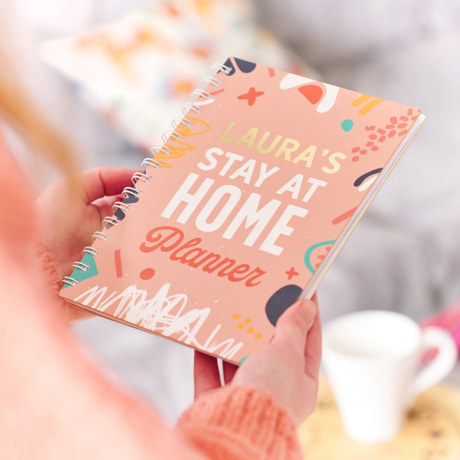 Oakdene Designs Notebooks Personalised 'Stay At Home' Daily Planner Diary