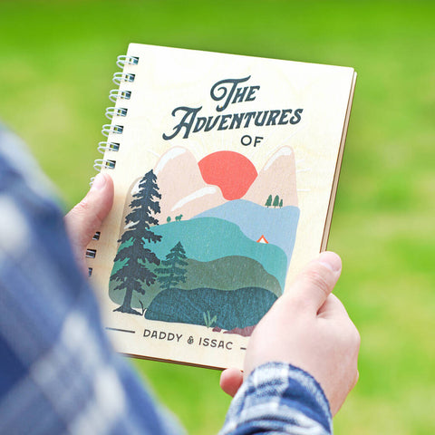 Oakdene Designs Notebooks Personalised Wooden Adventure Journal