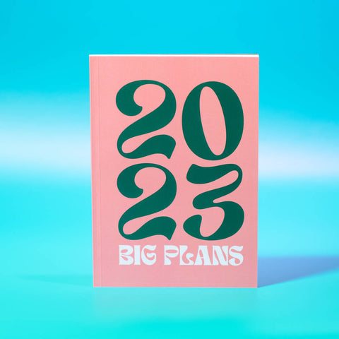 Oakdene Designs Notebooks Pink And Green 2023 Big Plans Notebook