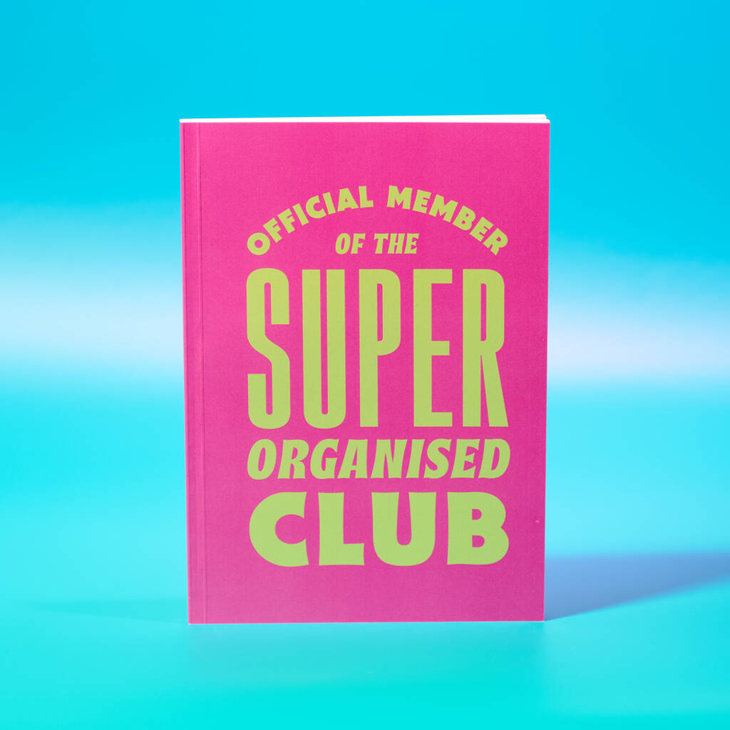 Oakdene Designs Notebooks Pink The Super Organised Club Notebook