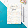 Oakdene Designs Notepads Personalised Weekly Mindfulness Check In Notepad