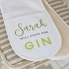 Oakdene Designs Oven Gloves Personalised 'Will Cook For Gin' Oven Gloves