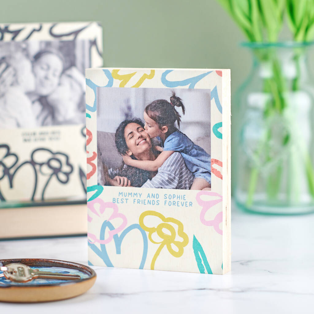 Oakdene Designs Photo Products Personalised Abstract Photo Birch Block