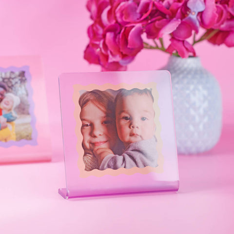 Oakdene Designs Photo Products Personalised Colourful Wavy Acrylic Photo Print