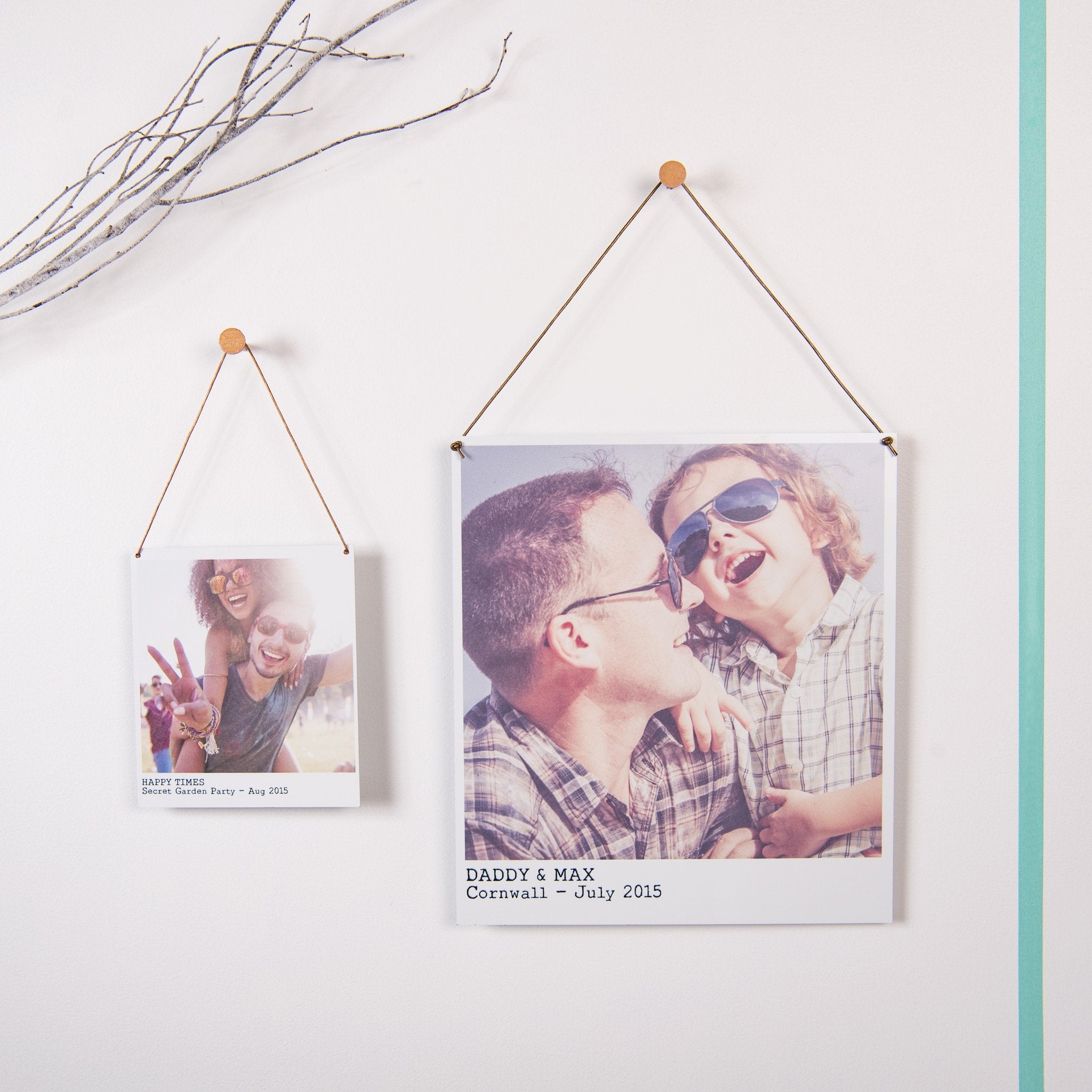 Oakdene Designs Photo Products Personalised Hanging Metal Photo Print