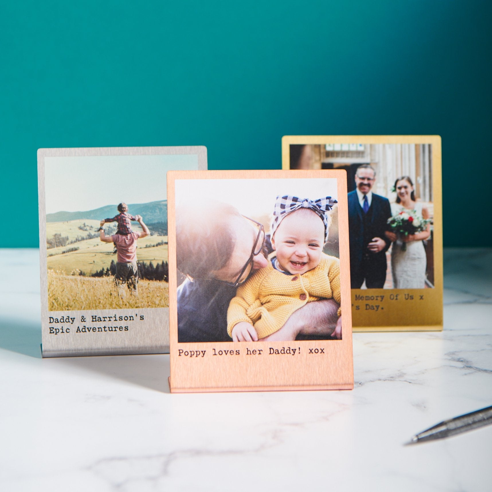 Oakdene Designs Photo Products Personalised Solid Brass Photo Print