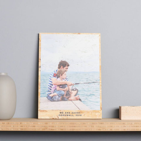 Oakdene Designs Photo Products Personalised Wooden Photo Print