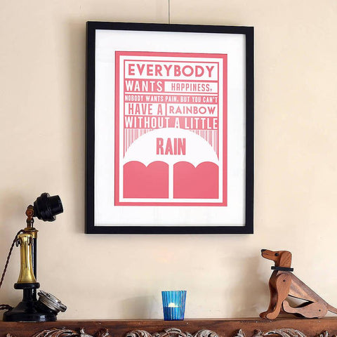 'Everybody Wants Happiness' Print - Oakdene Designs - 1