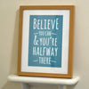 'Believe' Graphic Design Print - Oakdene Designs - 3