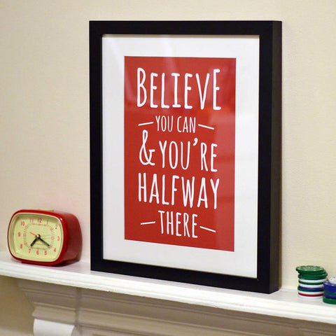 'Believe' Graphic Design Print - Oakdene Designs - 1
