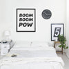 'Boom Boom Pow' Large Comic Style Typographic Print - Oakdene Designs - 3