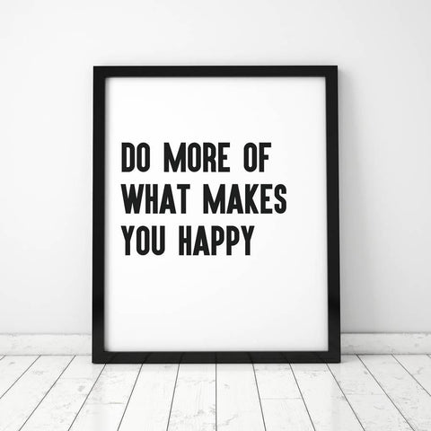 'Do More' Framed Typographic Print - Oakdene Designs - 1