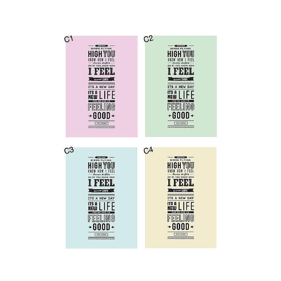 'Feeling Good' Typographic Print - Oakdene Designs - 3