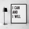 'I Can' Motivational Quote Print - Oakdene Designs - 1