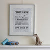 'Life Goes On' Typographic Print - Oakdene Designs - 3