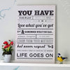'Life Goes On' Typographic Print - Oakdene Designs - 1