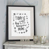 'Living Your Dreams' Typography Print - Oakdene Designs - 2