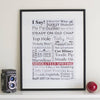 Old English Sayings Art Print - Oakdene Designs - 3