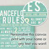 Party Dance Floor Rules Canvas Print - Oakdene Designs - 3