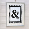 Personalised Ampersand Couples Print - Oakdene Designs - 1