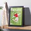Oakdene Designs Prints Personalised Retro Style Football Print