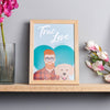 Oakdene Designs Prints Personalised 'True Love' Dog And Owner Portrait Print