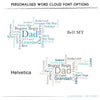 Oakdene Designs Prints Personalised Word Cloud Print