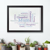 Oakdene Designs Prints Personalised Word Cloud Typographic Print