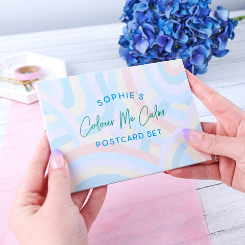 Oakdene Designs Prints Personalises Set of 12 Mindful Colour in Postcards