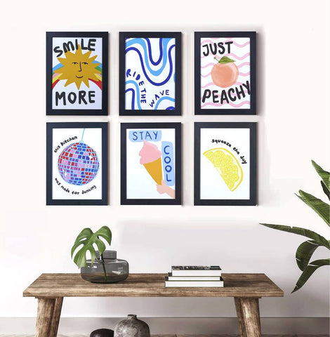 Oakdene Designs Prints Set of Six Gallery Wall Prints