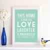 'This Home Is Run On' Print - Oakdene Designs - 2