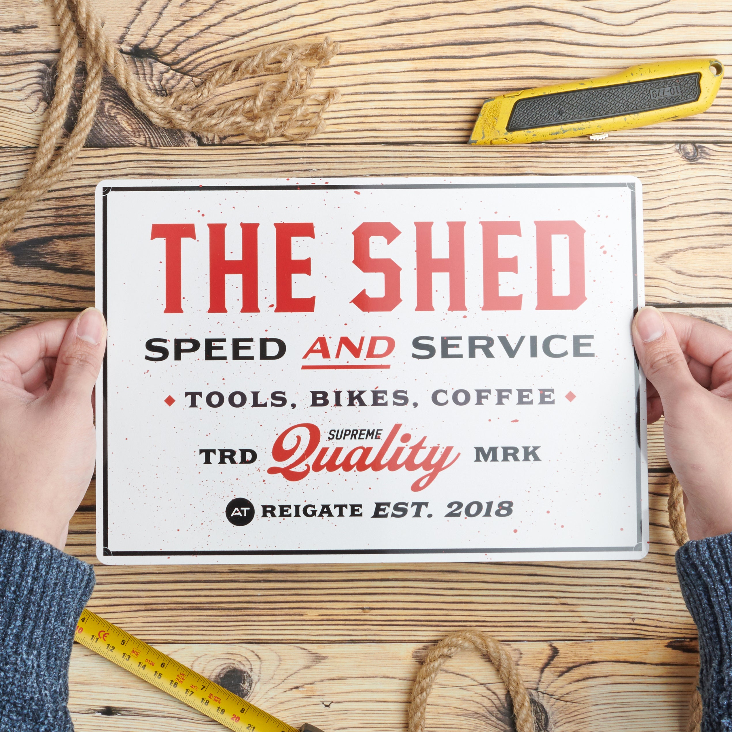 Oakdene Designs Sign Personalised Vintage Inspired Tool Shed Sign