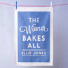 Oakdene Designs Tea Towels Personalised The Winner Bakes All Tea Towel