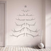 Antler Christmas Tree Wall Sticker - Oakdene Designs - 2