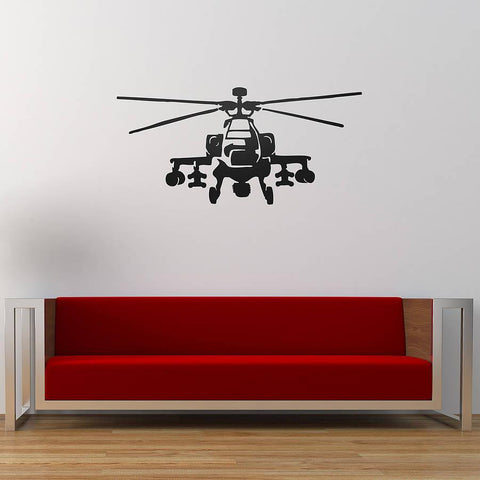 Apache Helicopter Vinyl Wall Sticker - Oakdene Designs