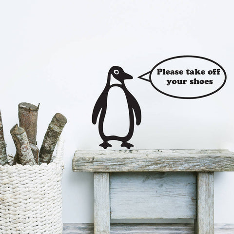 Oakdene Designs Wall Stickers Bertie The Penguin Personalised Wall Sticker