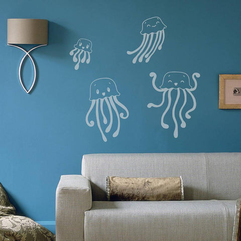 Child's Jellyfish Wall Sticker Set - Oakdene Designs - 1
