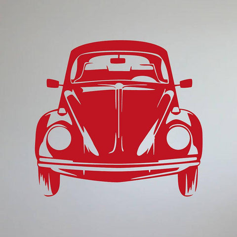 Classic Car Front View Vinyl Wall Sticker - Oakdene Designs