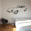 E Type Front Sports Car Vinyl Wall Sticker - Oakdene Designs - 3
