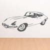 E Type Front Sports Car Vinyl Wall Sticker - Oakdene Designs - 1